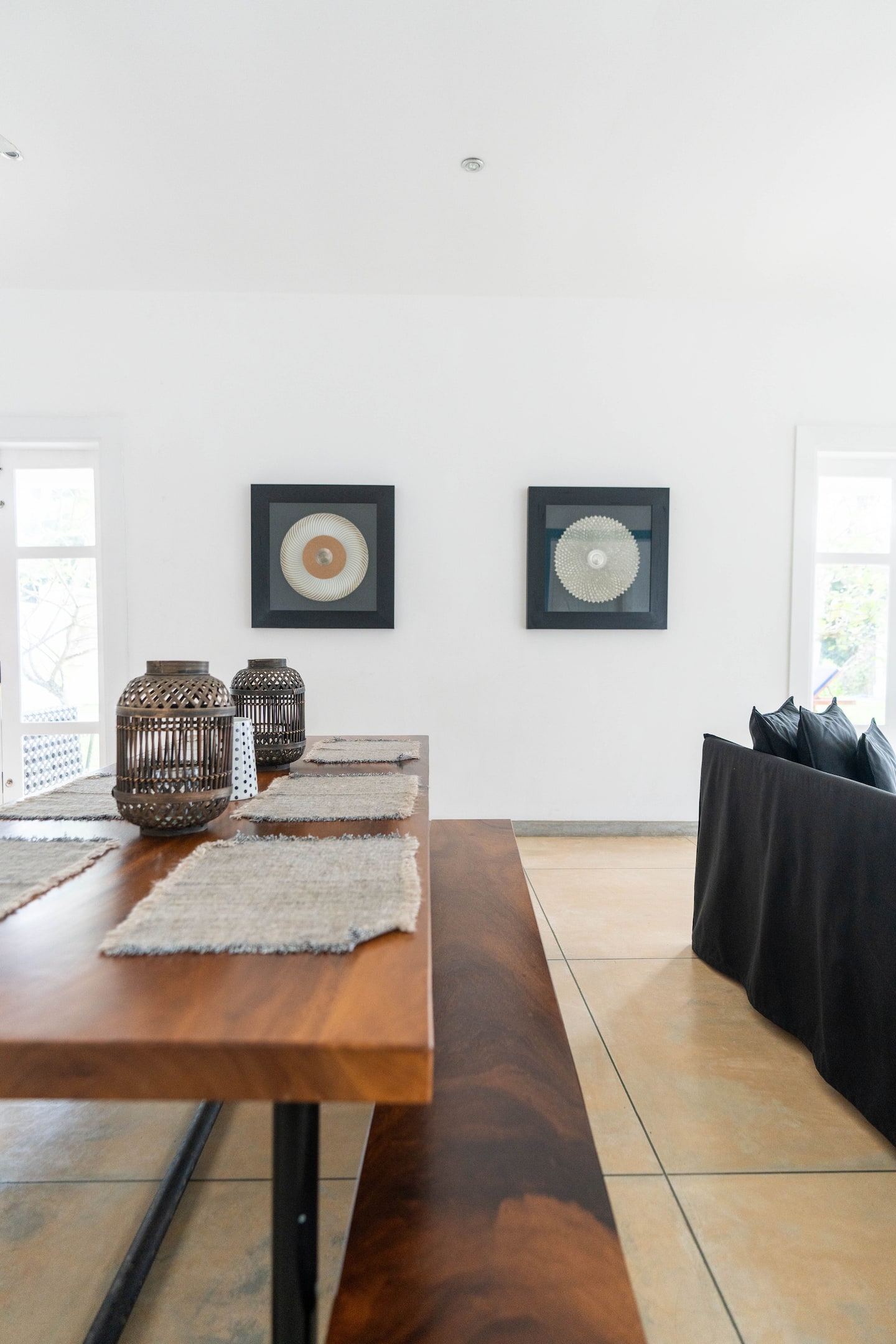 Dining area at the villa
