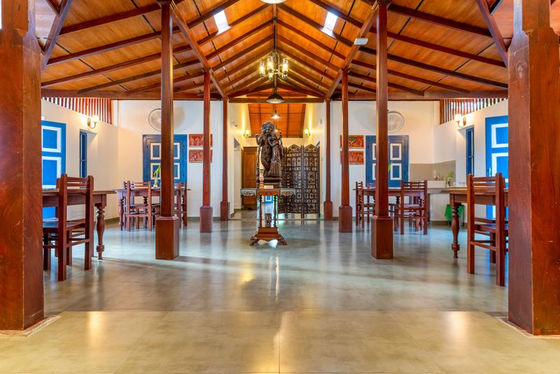 Wide view of the great hall