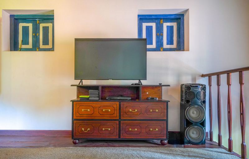 Sitting area with television