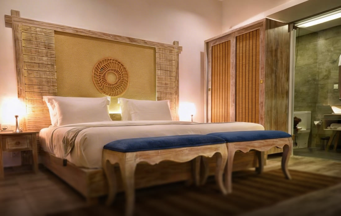 Deluxe Room in warm evening light