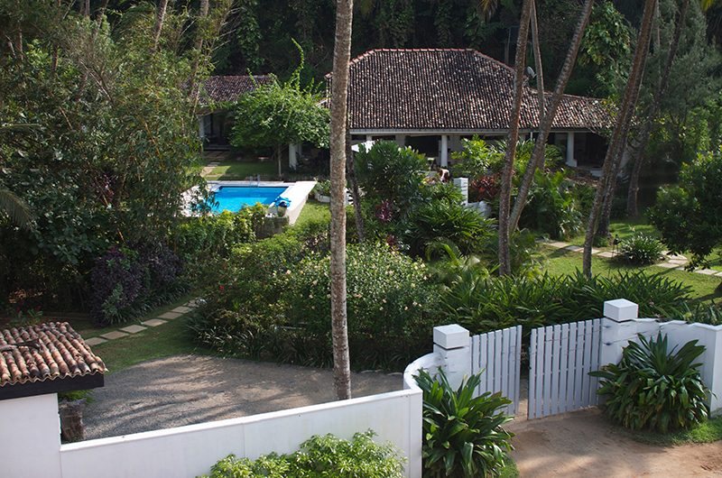 The villa entrance