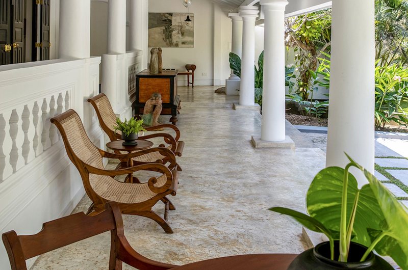 Seating area in the villa